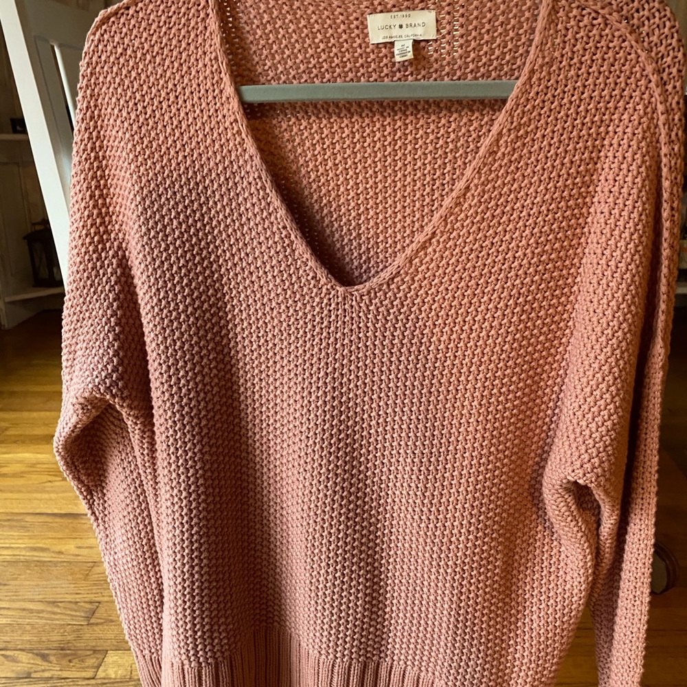 Lucky Brand dusty pink sweater